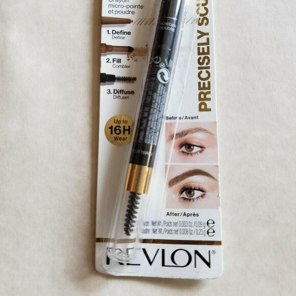 Revlon ColorStay Waterproof Brow Creator 2-in-1 Eyebrow Pencil Powder 620 Auburn - Picture 4 of 8